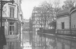 PARIS -INONDATION- RUE D'ANJOU , SQUARE LOUIS XVI - CARTE-PHOTO - Überschwemmung 1910