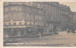 PARIS -INONDATION-ENTREE DE LA RUE DE LYON - CARTE-PHOTO - Überschwemmung 1910