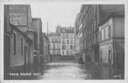 PARIS -INONDATION- RUE DES CHARBONNIERS - CARTE-PHOTO - Alluvioni Del 1910