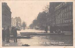 PARIS -INONDATION- BOULVARD DIDEROT - CARTE-PHOTO - Paris Flood, 1910