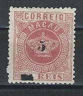 Macao Mi 22A (*) Issueed Without Gum, Perf. 12 1/2 - Unused Stamps