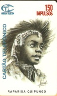 Angola - ANG-03, Rapariga Quipungo, Children, 150U, 50.000ex, 8/96, Used - Angola