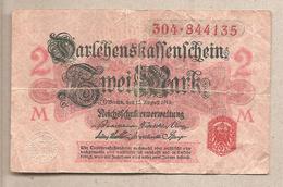 Germania - Banconota Circolata Da 2 Marchi P-54 - 1914 - Other & Unclassified