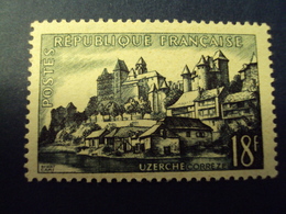 1955- Timbre Neuf N°1040   - Série Touristique  "  UZERCHE      "    Côte 1        Neuf             0.30 - Unused Stamps