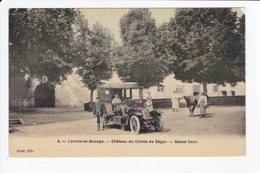 LORREZ LE BOCCAGE - CHATEAU DU COMTE DE SEGUR (AUTOMOBILE) - BASSE COUR - 77 - Lorrez Le Bocage Preaux