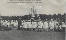 Koekelberg.  -   Souvenir De La Première Procession De La Paroisse Du Sacré Coeur De Jesus.  -  5 Juillet  1908 - Koekelberg