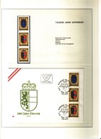 Lotto 3pz/2 (SFUSI+FDC) AUSTRIA "976-1976--1000 ANNI NASCITA DELL'AUSTRIA "pg21 - Colecciones