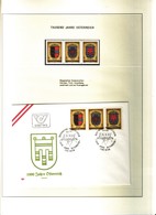 Lotto 3pz/2a (SFUSI+FDC) AUSTRIA "976-1976--1000 ANNI NASCITA DELL'AUSTRIA "pg26 - Colecciones