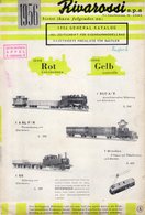 Catalogue RIVAROSSI 1956  Brochure Serie Rot Und Serie Gelb - Alemania