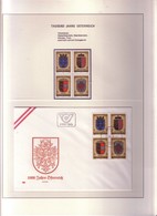 Lotto 4pz/1 (SFUSI+FDC) AUSTRIA "976-1976--1000 ANNI NASCITA DELL'AUSTRIA "pg28 - Collections