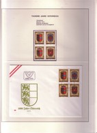 Lotto 4pz/3 (SFUSI+FDC) AUSTRIA "976-1976--1000 ANNI NASCITA DELL'AUSTRIA "pg30 - Colecciones