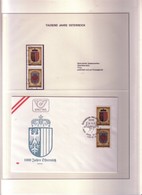 Lotto COPPIA/c (SFUSI+FDC) AUSTRIA "976-1976-1000 ANNI NASCITA DELL'AUSTRIA"pg33 - Collections