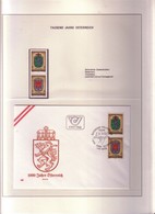 Lotto COPPIA/d (SFUSI+FDC) AUSTRIA "976-1976-1000 ANNI NASCITA DELL'AUSTRIA"pg34 - Colecciones