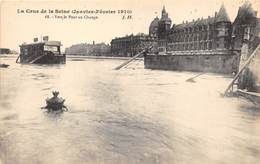 75-PARIS-INONDATIONS- VERS LE PONT AU CHANGE - Paris Flood, 1910