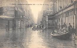 75-PARIS-INONDATIONS-LA RUE DE SEINE - Überschwemmung 1910