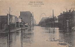 75-PARIS-INONDATIONS- AVENUE SUFFREN - Paris Flood, 1910