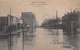 75-PARIS-INONDATIONS- AVENUE SUFFREN - Inondations De 1910