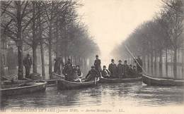 75-PARIS-INONDATIONS- AVENUE MONTAIGNE - Paris Flood, 1910
