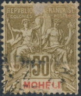 Mohéli 1906. ~ YT 12 - 50 C. Type Sage - Used Stamps