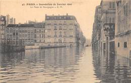 75-PARIS-INONDATIONS- PLACE DE BOURGOGNE - Überschwemmung 1910