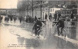 75-PARIS-INONDATIONS- LE QUAI DE BILLY - Alluvioni Del 1910