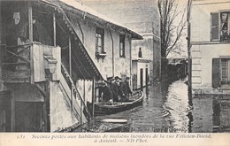 75-PARIS-INONDATIONS- RUE FELICIEN-DAVID A AUTEUIL - De Overstroming Van 1910