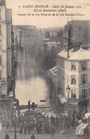 75-PARIS-INONDATIONS- RUE GROS ET DE LA BOULAINCILLIERS - Paris Flood, 1910