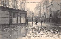 75-PARIS-INONDATIONS- LA RUE DE CHARONNE - Inondations De 1910