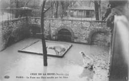 75-PARIS-INONDATIONS- LA FOSSE AUX OURS ENVAHIE PAR LES EAUX - Überschwemmung 1910