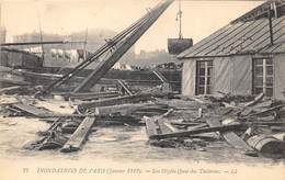 75-PARIS-INONDATIONS- DEGÂTS QUAI DES TUILERIES - Überschwemmung 1910