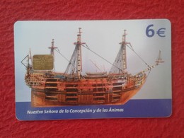 ANTIGUA TARJETA TELEFÓNICA PHONE CARD MUSEO NAVAL ESPAÑA SPAIN BARCO SHIP GALEÓN NUESTRA SEÑORA DE LA CONCEPCIÓN VER FOT - Otros & Sin Clasificación