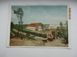 USSR WIND GENERATOR IN COLLECTIVE FARM 1957 , OLD POSTCARD , 0 - Water Towers & Wind Turbines