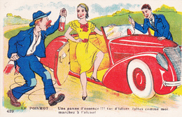 CPSM Automobile Voiture Panne D' Essence Poivrot Alcoolique Bouteille De Vin Humour Illustrateur - Zeitgenössisch (ab 1950)