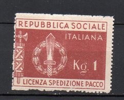 1944 Repubblica Sociale RSI Franchigia Militare N. 1 Nuovo MLH* - Steuermarken