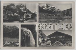 Gsteig - Kirche, Panorama Und Oldenhorn, Sanetschpass, Hotel Bären, Sanetschfall - Photo: O. Sartori - Gsteig Bei Gstaad