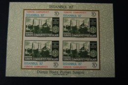 Türkei  1985  Mi. Block 24   Souvenir Sheet  For The Advertising Of Istanbul 87 World Postage Exhibition  / MNH - Blocks & Sheetlets