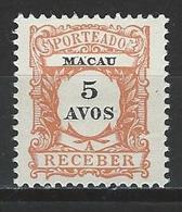 Macao Mi P5 (*) Issued Without Gum - Postage Due
