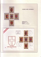 Lotto BLOCCO5pz (SFUSI+FDC) AUSTRIA"976-1976-1000 ANNI NASCITA DELL'AUSTRIA"pg38 - Colecciones