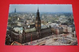 HAMBURG RATHAUS UND RATHAUSMARKT Gelaufen 1961 - Mitte