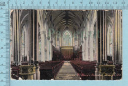 CPA Voyagé 1910 - Interior St. Mary's Cathedral Kingston  Ontario - Timbre CND #89 - Kingston