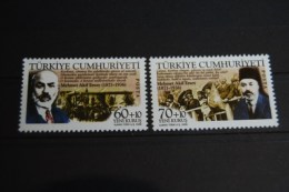 Türkei 2006 , The 70 Th Anniversary Of Mehmet Akif Ersoy`s Death / Mi. 3553 - 54 ** MNH - Nuovi