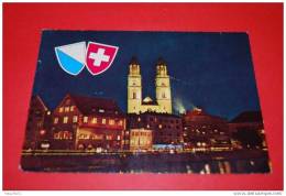 ZÜRICH  - Grossmünster Und Zunfthäuser  Gelaufen 1964 - Laufen-Uhwiesen 