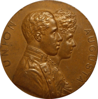 ESPAÑA. ALFONSO XIII. MEDALLA BODA DE ALFONSO XIII Y VICTORIA EUGENIA DE BATTENBERG. 1.906. ESPAGNE. SPAIN MEDAL - Adel