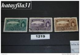 TÜRKEI 1916 , Freimarken : Dolmabahce Palast - Mi.477 - 479  Gestempelt - Used Stamps