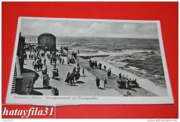Nordseebad Borkum  Strandpromenade Mit Muzikpavillon  Gelaufen 1955 Ohne Briefmarke - Borkum