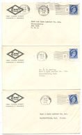 Canada 1955 5 Covers Toronto, Ontario - Earl Gloves To Gloversville NY - Briefe U. Dokumente