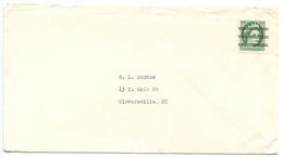 Canada 1950‘s Precanceled Cover St. John, New Brunswick To Gloversville NY - Brieven En Documenten
