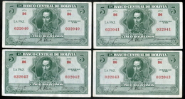 BOLIVIA BILLETES; 1928 - 5 BOLIVIANO “EMISIÓN BOLÍVAR CENTRO”. - Bolivie