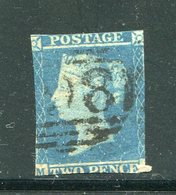 GRANDE BRETAGNE- Y&T N°4- Oblitéré (marges Courtes) - Used Stamps