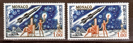 Monaco  636 Variété MONACO Souligné Et Normal Philatec 1964  Neuf ** TB  MNH Sin Charnela - Variétés